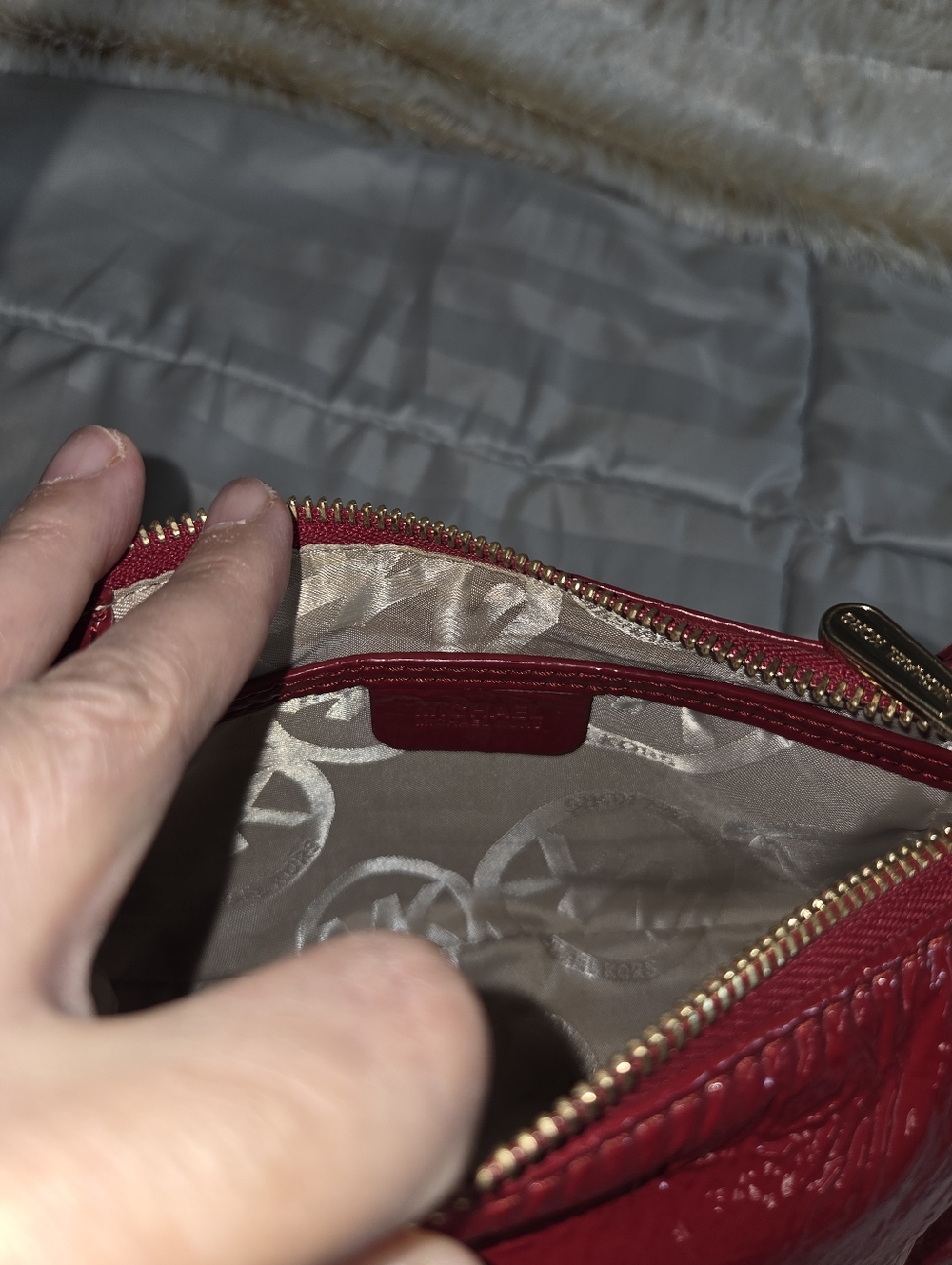 Michael Kors Patent Leather Mini Handbag - Picture 9 of 11